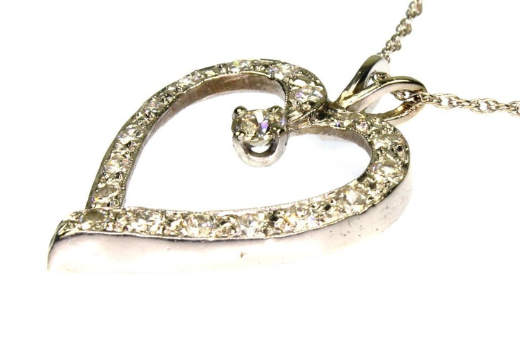 .50ctw Diamond Heart Necklace