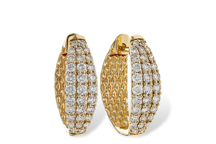 1.00 Carat Diamond Hoop Earring