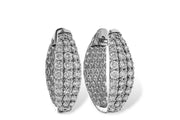 1.00 Carat Diamond Hoop Earring