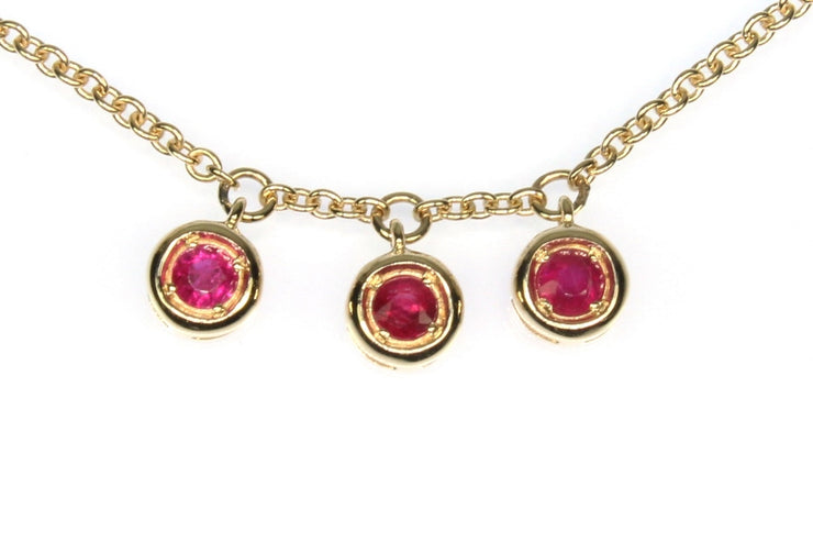 Ruby Station Dangle Necklace