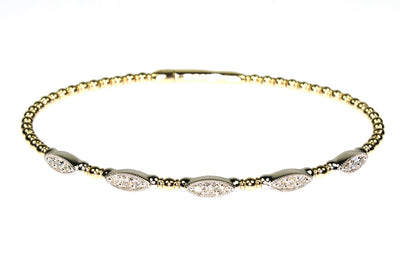 .34ctw Diamond Marquise Station Bracelet