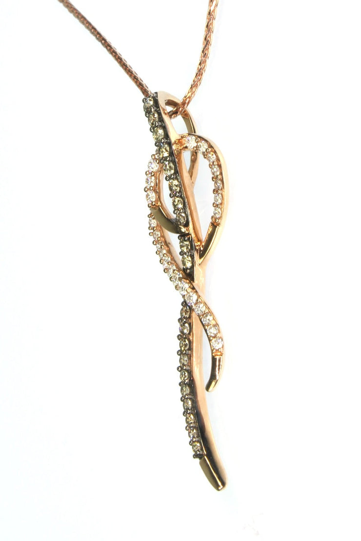 .40ctw Diamond Levian Brand Colored Diamond Necklace
