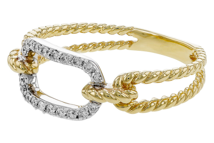 Diamond Rope Ring