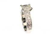 2.94ctw Princess Cut Diamond Ring