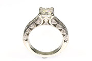 2.94ctw Princess Cut Diamond Ring