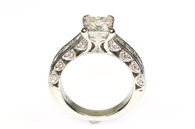 2.94ctw Princess Cut Diamond Ring