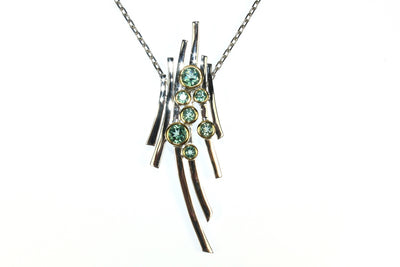 Green Quartz Branch Necklace