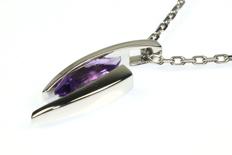 Amethyst Bypass Necklace