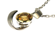 Citrine Swirl Style Necklace