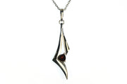 Garnet Kite Shaped Necklace