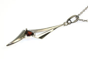 Garnet Kite Shaped Necklace