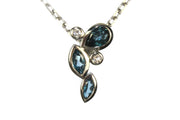 London Blue Topaz Cascading Necklace