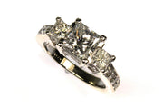 1.71ctw Princess Cut Diamond Ring
