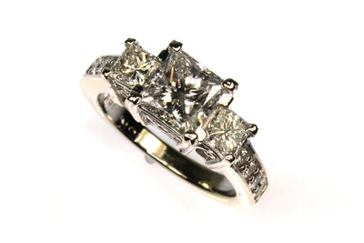 1.71ctw Princess Cut Diamond Ring
