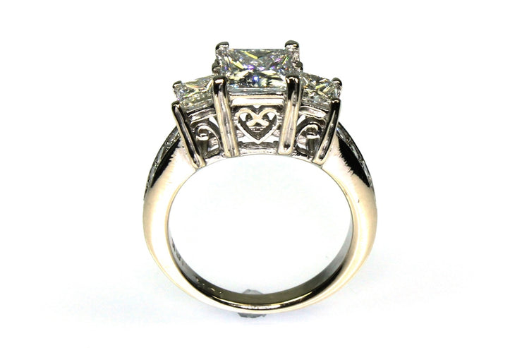 1.71ctw Princess Cut Diamond Ring