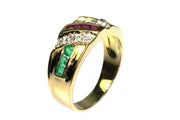 Ruby, Sapphire, Emerald, and Diamond Band