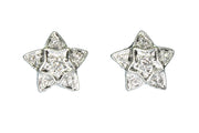 .09ctw Diamond Star Stud Earrings