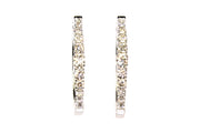 .46ctw Diamond Hinged Hoop Earrings