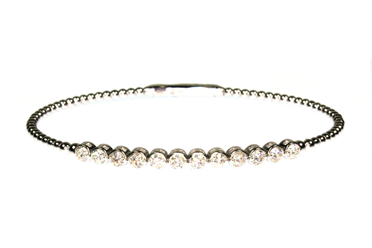 1.05ctw Diamond Flexible Bangle Bracelet