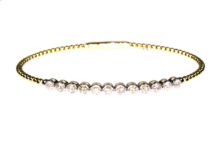 1.06ctw Diamond Flexible Bangle Bracelet