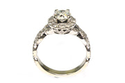 1.89ctw Diamond Halo Ring