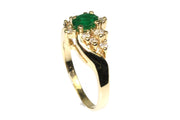 Emerald and Diamond Ring