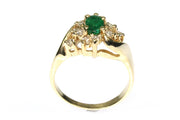 Emerald and Diamond Ring
