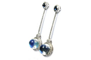Moonstone & .90ctw Diamond Earrings