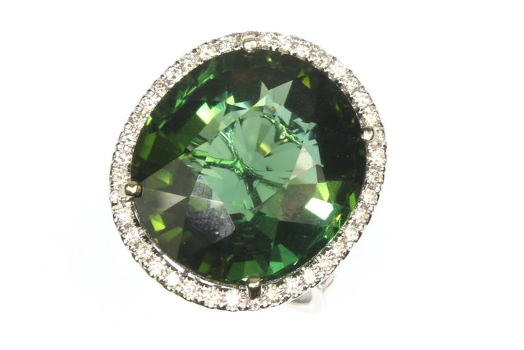 Green Tourmaline Ring
