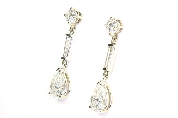 2.13ctw Diamond Dangle Earrings