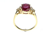 1.50ct Natural Ruby and Diamond Ring
