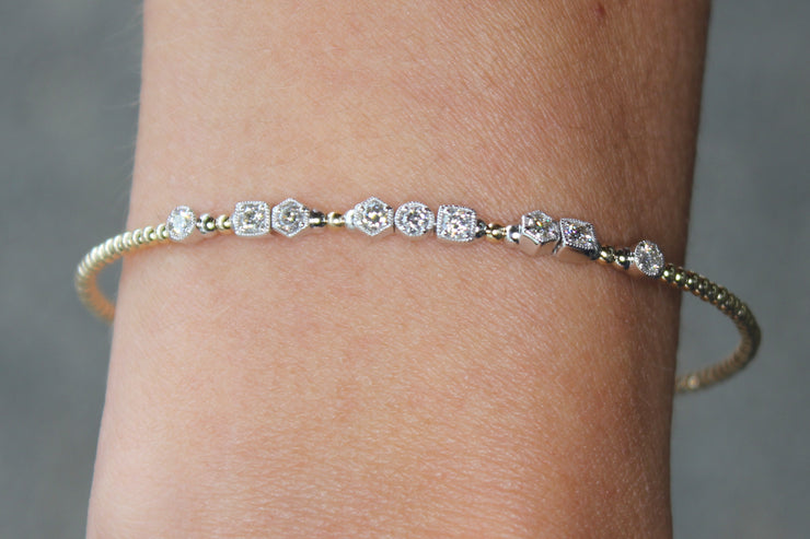 .49ctw Diamond Flexible Stackable Bracelet