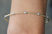 .14ctw Diamond Flexible Stackable Bracelet