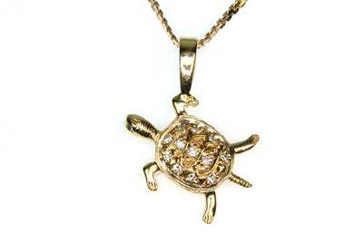 .20ctw Diamond Turtle Necklace