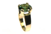 12.82mm Green Tourmaline Ring