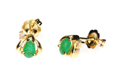 Petite Emerald Stud Earrings