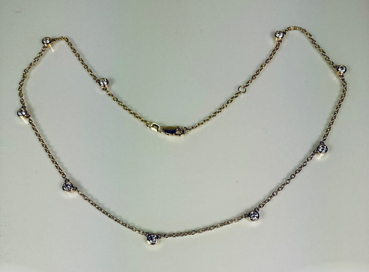 Diamond Station Necklace