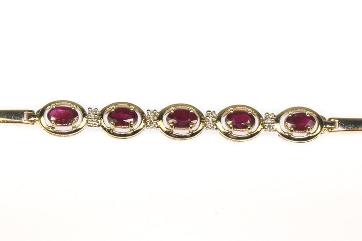 5 Oval Ruby Bracelet
