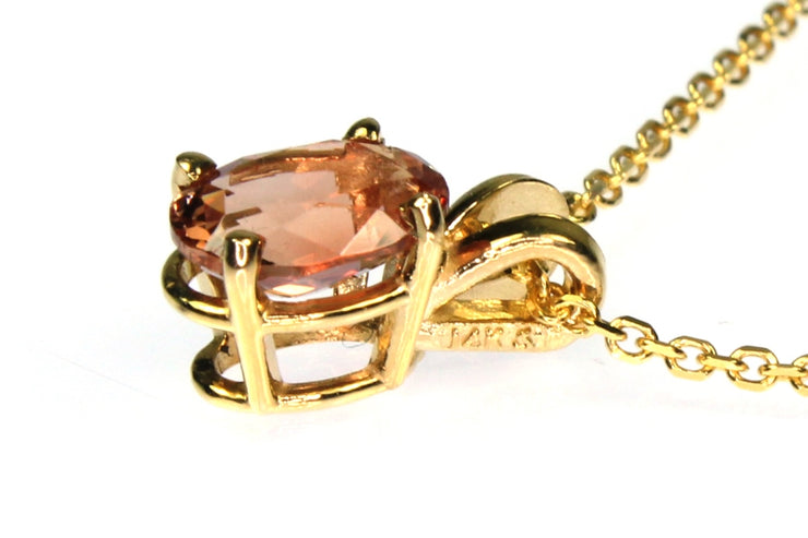 .67ct Oval Oregon Sunstone Necklace