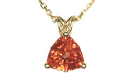 2.03ct Trillion Oregon Sunstone Necklace