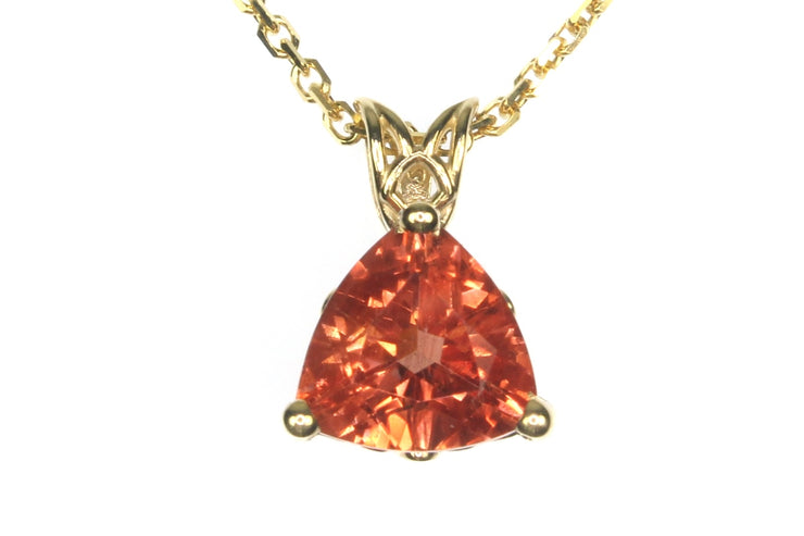 2.03ct Trillion Oregon Sunstone Necklace