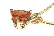 2.03ct Trillion Oregon Sunstone Necklace