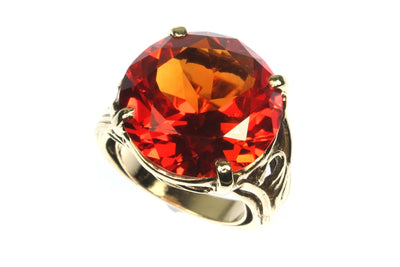 16mm Synthetic Spinel Orange Ring