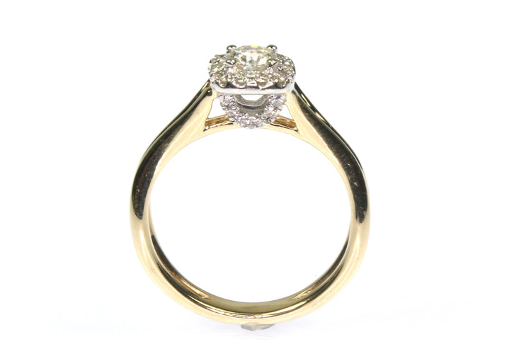 .68ctw Diamond Halo Ring