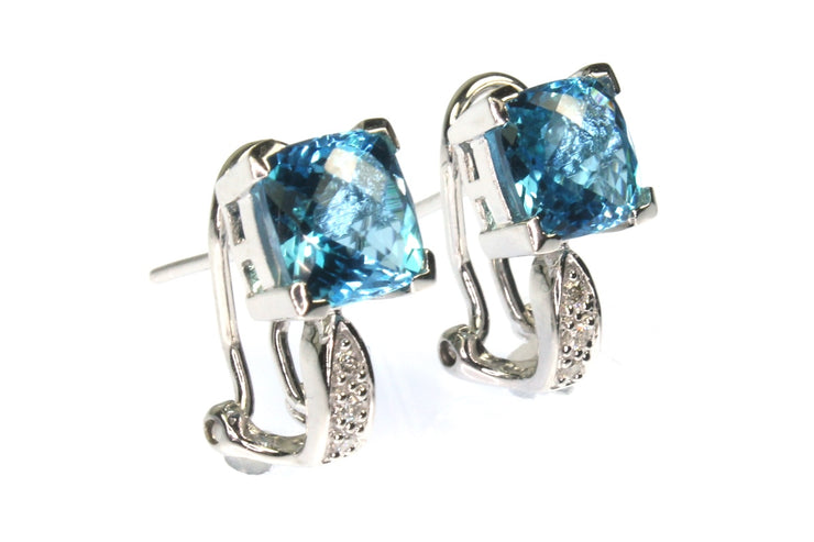 Blue Topaz Earrings