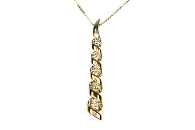1/4ctw Diamond Stick Necklace