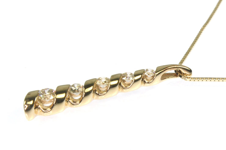 1/4ctw Diamond Stick Necklace