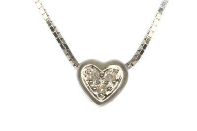 .03ctw Diamond Heart Necklace