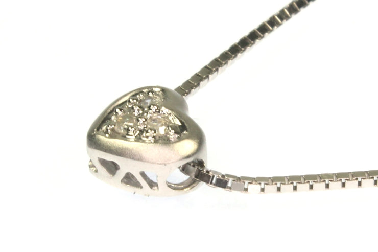 .03ctw Diamond Heart Necklace