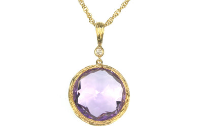 Allison Kaufman Amethyst Rock Candy Necklace